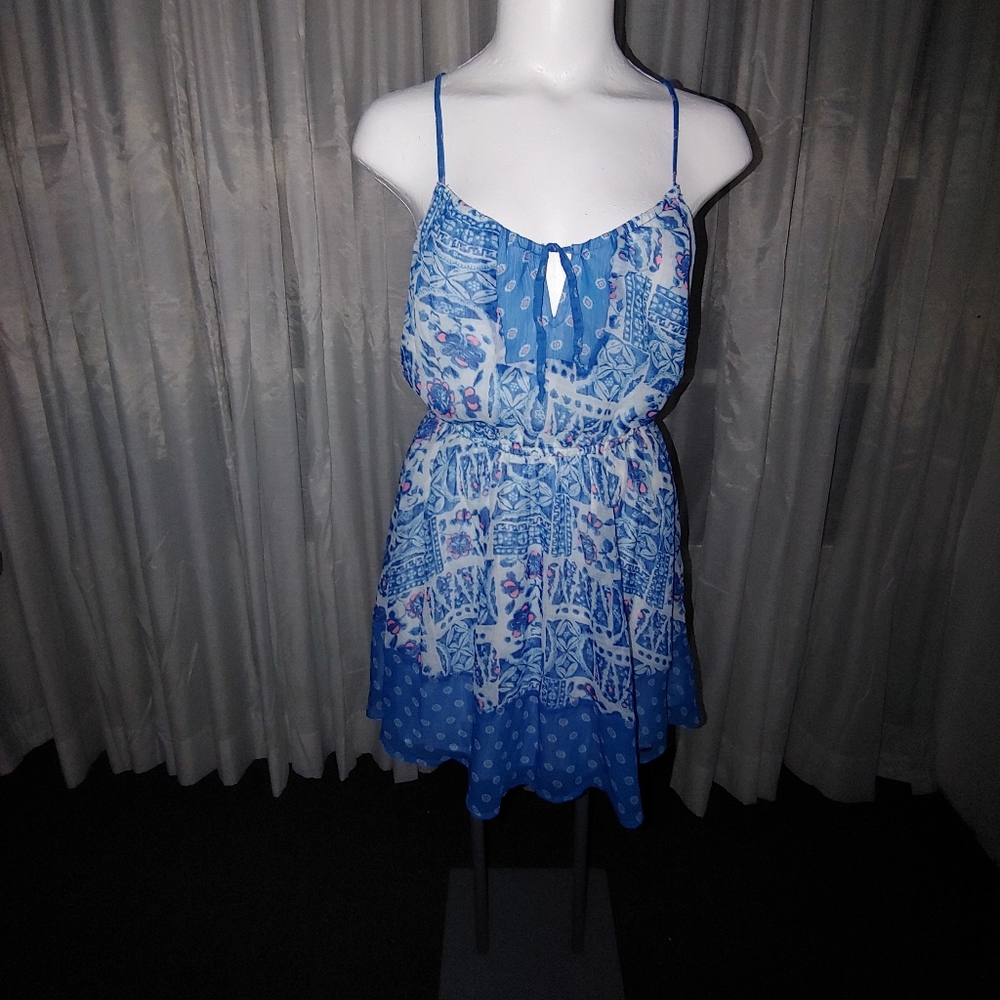 Blue floral summer dress - Picture 5 of 11